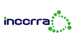 INCCRRA logo (letters with a green spinning circle of dots)