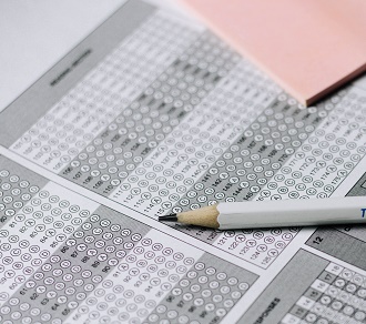 Fill in the bubble testsheet with a pencil